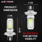 Allextreme Car COB LED H4 6000K Headlight 30 Watt 3500LM Driving Headlamp Super Bright Beam Chip Fog Light for SUVs Trucks Sedans Motorcycle (White)