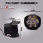 Allextreme EX9FWS2 9 LED Fog Light Spot Beam Waterproof Imported Driving Work Lamp with Handlebar Switch for Motorcycle Bike Cars (15W, 2 PCS)