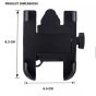 Allextreme EXUMH01 Bike Mobile Cell Phone Holder with USB Charger Metal Alloy Cradle Stand for Motorcycle and Bike (Black)