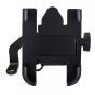 Allextreme EXMUH02 Mobile Phone Holder with USB Charger Waterproof Easy Adjustable Rear View Mirror Mount Solid Metal Cradle Stand Suitable for Bike & Mobile Phones 3.5" to 7.0" (Black)