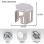 AllExtreme EXSTD03 Disk Brake Cover Bike Front Disc Fluid Oil Reservoir Stainless Steel Handle Tank Cap Custom Fit For Motorcycle Portable Sturdy Design (Silver)