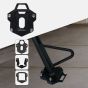 AllExtreme EXTD05 Headlight Grill Set Combo Pack with Protective Cover for Motorcycle Parts - Rear Master Cylinder, Headlight, Side stand Base Extender & Radiator (Black)