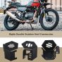 AllExtreme EXSTD04 Disk Brake Cover Bike Front Disc Fluid Oil Reservoir Stainless Steel Handle Tank Cap Custom Fit For Motorcycle Portable Sturdy Design (Black)