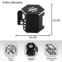AllExtreme EXSTD04 Disk Brake Cover Bike Front Disc Fluid Oil Reservoir Stainless Steel Handle Tank Cap Custom Fit For Motorcycle Portable Sturdy Design (Black)