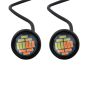 Allextreme EXLPL02 9W License Number Plate LED Light Low Power Consumption Universal Fit Energy Efficient & Bright for Car & Bikes (Amber & White, 2 Pcs)