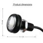 Allextreme EXLPL02 9W License Number Plate LED Light Low Power Consumption Universal Fit Energy Efficient & Bright for Car & Bikes (Amber & White, 2 Pcs)