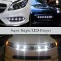 Allextreme EXLPL02 9W License Number Plate LED Light Low Power Consumption Universal Fit Energy Efficient & Bright for Car & Bikes (Amber & White, 2 Pcs)