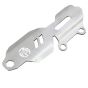 AllExtreme EXSTD09 Rear Brake Master Cylinder Protective Guard Aluminium Material Stylish & Classic Heel Plate Durable Seamless & Custom Fit For Motorcycle (Silver)