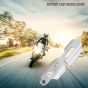 AllExtreme EXSTD09 Rear Brake Master Cylinder Protective Guard Aluminium Material Stylish & Classic Heel Plate Durable Seamless & Custom Fit For Motorcycle (Silver)
