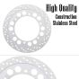 AllExtreme EXDPR01 Front Disc Plate Motorcycle Brake Rotor Plates Hub-Less Design Stainless Steel Compatible With Royal Enfield Bike (Silver)