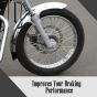 AllExtreme EXDPR01 Front Disc Plate Motorcycle Brake Rotor Plates Hub-Less Design Stainless Steel Compatible With Royal Enfield Bike (Silver)