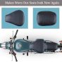 Allextreme PU Leather Seat Cover Cushion Durable, Reinforced Stitching, Comfortable, Classic Design, Dustproof & Waterproof for Motorcycle (Model-2)