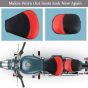Allextreme PU Leather Seat Cover Cushion Durable, Reinforced Stitching, Comfortable, Classic Design, Dustproof & Waterproof for Motorcycle (Model-1)