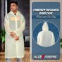 AllExtreme EXROC01 EVA Waterproof Raincoat Hooded Outdoor Water Resistant Transparent Rain Cover for Men (Universal Size, Random Colors)