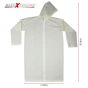 AllExtreme EXROC01 EVA Waterproof Raincoat Hooded Outdoor Water Resistant Transparent Rain Cover for Men (Universal Size, Random Colors)