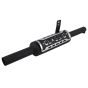 AllExtreme EXHKKI1 Exhaust Silencer Modern Style Metal Iron Material with Durable & Sturdiness Compatible with BS3 & BS4 Model Royal Enfield Bullet 350cc & 500cc (Black)