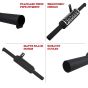 AllExtreme EXHKKI1 Exhaust Silencer Modern Style Metal Iron Material with Durable & Sturdiness Compatible with BS3 & BS4 Model Royal Enfield Bullet 350cc & 500cc (Black)
