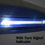 AllExtreme EXTP41B 7/8" 22mm Bike Hand Guard with LED Light Turn Signal Indicator Universal Handle Protector Shield Handlebar Protection Gear Extra Durable (Blue)