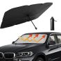 AllExtreme 55''x31'' Car Sun Shade Foldable Windshield Auto Umbrella Protector Front Window Sunshade Vehicle Heat Insulation Protection Universal Fit Cover for Cars UV Block (M, Pack of 1, Black)