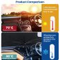 AllExtreme 55''x31'' Car Sun Shade Foldable Windshield Auto Umbrella Protector Front Window Sunshade Vehicle Heat Insulation Protection Universal Fit Cover for Cars UV Block (M, Pack of 1, Black)