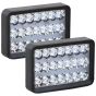 Allextreme 63W 21 LED Fog Light With Mounting Brackets Powerful Lighting Waterproof Bright Bulb Universal Fit For Car & Motorcycle (White, Pack of 2)