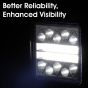 Allextreme 78W 34 LED Fog Light With Mounting Brackets Powerful Lighting Range Waterproof Ultra Bright Bulb For Car & Motorcycle (White, Pack of 2)