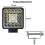 Allextreme 98W 41 LED Fog Light With Mounting Brackets Powerful Lighting Range Waterproof Ultra Bright Bulb For Car & Motorcycle (White, Pack of 2)