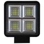 Allextreme 128W 64 LED Fog Light Super Bright With Mounting Brackets Powerful Lighting Range Universal Fit For Car & Motorcycle (White, Pack of 1)