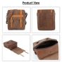 Allextreme EXSBR02 Magnetic Bike Fuel Tank Bag Portable with Sturdy Lock Design & Rain Cover Universal Fit Leather Sling Storage for All Motorcycles (Brown, 1 Pc)