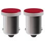 Allextreme BA9S LED Parking Light Super Bright 5 SMD Car Interior License Plate Wedge Dome Trunk Dashboard Bulb for Car Bike and Motorcycle (5W, Red, 2 PCS)