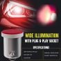 Allextreme BA9S LED Parking Light Super Bright 5 SMD Car Interior License Plate Wedge Dome Trunk Dashboard Bulb for Car Bike and Motorcycle (5W, Red, 2 PCS)