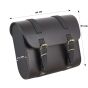 Allextreme EXBSL01 Bike Saddle Bag Backseat for Riders Portable Waterproof Leatherette Extra Large Capacity Motorcycle Storage Kit Organizer Classic Look (Black, XL)