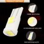Allextreme Universal T10 LED Parking Light Super Bright Interior Pilot License Plate Dome Indicator Lamp Bulb for Car & Motorcycle (1W, White, 2 PCS)