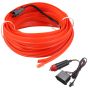 AllExtreme EXCL5MO 12 V LED Cold Light Line Flexible Neon Wire 5 Mtr Daytime Running Light Water Resistant Auto Lamps Strips Decorative & Ultra Bright for Car (Orange, 1 Pc)