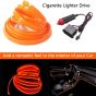 AllExtreme EXCL5MO 12 V LED Cold Light Line Flexible Neon Wire 5 Mtr Daytime Running Light Water Resistant Auto Lamps Strips Decorative & Ultra Bright for Car (Orange, 1 Pc)
