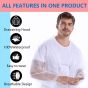 Allextreme EVA Waterproof Unisex Rain Coat Hooded Full Sleeves Outdoor Men, Women, Boys & Girls Rainwear Poncho Raincoat for Camping, Hiking & Travelling (1 Pc, Random)