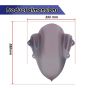 AllExtreme EXPVR16 Plastic Windscreen Visor Front Fairing Windshield Baffle Wind Deflectors for Yamaha R15 V3 (Grey)