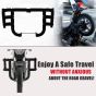 AllExtreme EXLGPU1 Stainless Steel Leg Guard with Wrapped Rope Heavy Duty Front Bike Safety Crash Bar Compatible with Reborn & Meteor (Black)