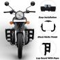 AllExtreme EXLGPU1 Stainless Steel Leg Guard with Wrapped Rope Heavy Duty Front Bike Safety Crash Bar Compatible with Reborn & Meteor (Black)