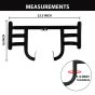 AllExtreme EXLGPN1 Stainless Steel Leg Guard Front Bike Metal Safety Crash Bar Compatible with Reborn & Meteor (Black, Thickness 1.5 Inch)