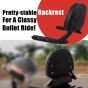 AllExtreme EXRBS01 Heavy Duty Bike Backrest Fit Passenger Rear Seat Back Support Rest Adjustable Compatible with Royal Enfield Reborn (Black)