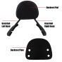 AllExtreme EXRBS01 Heavy Duty Bike Backrest Fit Passenger Rear Seat Back Support Rest Adjustable Compatible with Royal Enfield Reborn (Black)