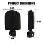 AllExtreme EXTBRE130 Bike Front & Rear Foot Rest Heavy Duty Left & Right Compatible for Royal Enfield Reborn (Black)