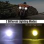 Allextreme EXMDL02 20W Mini Driving LED Fog Light Spot Beam Projector Lens Driving Lamp for Motorcycle, Truck & Car (Yellow & White, 2 Pcs)