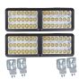 Allextreme EXBE423 24W 42 LED Fog Spotlight Strobe light Ultra Bright Driving Lamp With Mounting Brackets & 3 different Modes for Truck & Car
