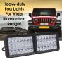 Allextreme EXBE423 24W 42 LED Fog Spotlight Strobe light Ultra Bright Driving Lamp With Mounting Brackets & 3 different Modes for Truck & Car