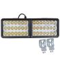 Allextreme EXBE42 24W 42 LED Fog Spotlight Strobe light Ultra Bright Driving Lamp With Mounting Brackets & 3 different Modes for Truck & Car