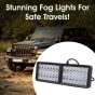 Allextreme EXBE42 24W 42 LED Fog Spotlight Strobe light Ultra Bright Driving Lamp With Mounting Brackets & 3 different Modes for Truck & Car
