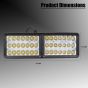 Allextreme EXBE42 24W 42 LED Fog Spotlight Strobe light Ultra Bright Driving Lamp With Mounting Brackets & 3 different Modes for Truck & Car