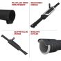 AllExtreme Heavy Duty Exhaust Silencer Modern Style Metal Iron Material with Durable & Sturdiness Compatible for Royal Enfield BS3 Model Bullet (Black)